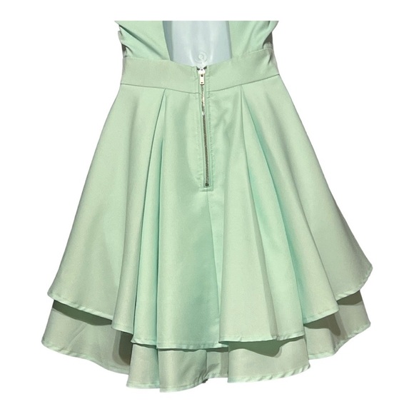 Lulus Bring on the Sunshine Halter Dress Romantic Coquette Rehearsal Mini - Picture 7 of 9